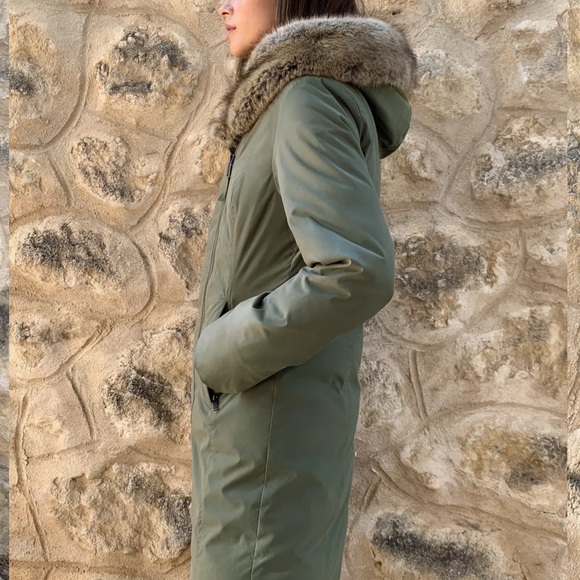 St. Moritz Parka in Olive Leaf Green - Picture 3 of 7
